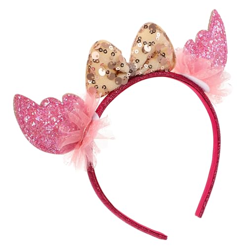 LIFKOME Pailletten Stirnband mit Schleife für Mädchen Haarschmuck Leicht Bequem Vielseitig Geburtstagsfeier Kostüm Party Accessoire von LIFKOME