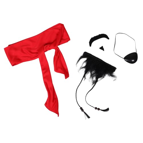LIFKOME Piraten kostüm Set für Weichem Augenklappe Abwaschbarem Bartähnlichem Zubehör und Piratengürtel Verkleidungszubehör für Halloween Karneval und Themenpartys LIFKOME Piraten kostüm Set für Weichem Augenklappe Abwaschbarem Bartähnlichem Zubehör und Piratengürtel Verkleidungszubehör für Halloween Karneval und Themenpartys von LIFKOME