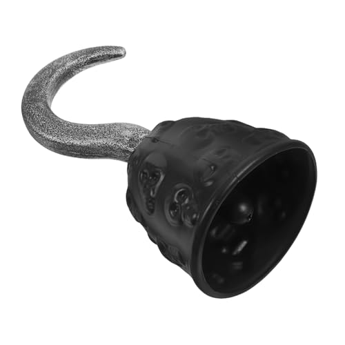 LIFKOME Piratenhaken Piraten-Cosplay-Requisiten Halloween-dekore Piratenparty Haken Für Kostüm Zubehör Für Piratenkostüme Für Kinder Kostümhaken Piraten-handhaken Haken Kostüm Black PVC von LIFKOME