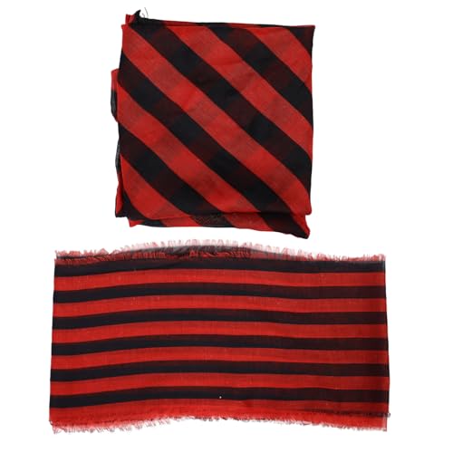 LIFKOME Piratenhut für Damen Halloween Cosplay Kopftuch Piratenkostüm-zubehör Roter Bandana-gürtel für Damen und Herren von LIFKOME