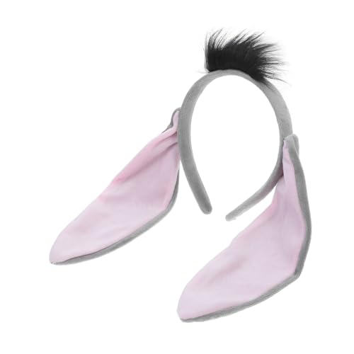 LIFKOME Plüsch Esel Ohren Haarreif und Erwachsene Elastisches Kostüm Zubehör Weich Bequem Für Halloween Karneval Party Bühne Verkleidungsspiel LIFKOME Plüsch Esel Ohren Haarreif und Erwachsene Elastisches Kostüm Zubehör Weich Bequem Für Halloween Karneval Party Bühne Verkleidungsspiel von LIFKOME