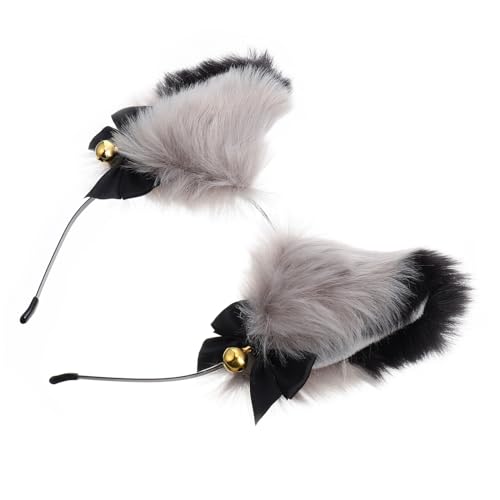 LIFKOME Plüsch Fuchsohren Stirnband Kuscheliges Haarreif Tierohren für Erwachsene Leichtes Party haaraccessoire Geeignet für Halloween Karneval Festliche Anlässe Cosplay und Alltag von LIFKOME