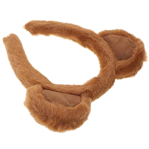 LIFKOME Plüsch-Stirnbänder Mit Bärenohren Ausgestopftes Bären-Haarband Hübsche Bären-Haarreifen Niedliche Bärenohren-Kopfbedeckung Runde Ohr-Kopfbedeckungen Make-Up-Spa-Kopfschmuck Für von LIFKOME
