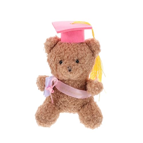 LIFKOME Plüsch Teddybär Abschluss mit Doktorhut Weiches Kuscheltier als Abi Geschenk für Jungen Vielseitiger Abschlussbär als Dekoration Schlaf Graduation von LIFKOME