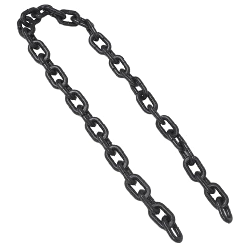 LIFKOME Realistische Halloween Kunststoffkette Schwarz Robuste Fake Dekokette für Party Cosplay Filmrequisiten Escape Room Bar und Karnevalsdekoration LIFKOME Realistische Halloween Kunststoffkette Schwarz Robuste Fake Dekokette für Party Cosplay Filmrequisiten Escape Room Bar und Karnevalsdekoration von LIFKOME