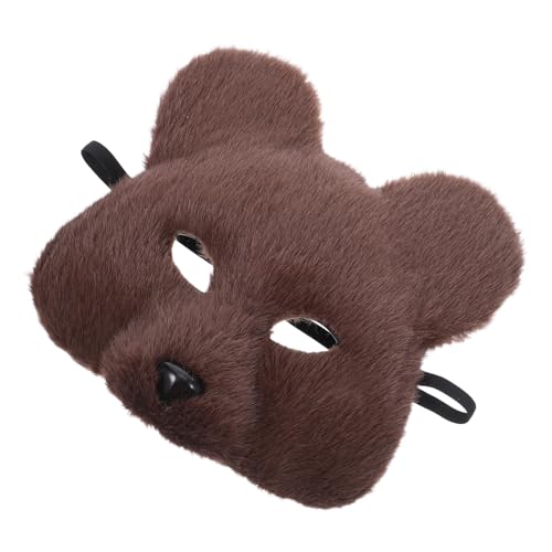 LIFKOME Realistische Plüsch-bärenmaske für Erwachsene Angenehm zu tragen Detailgetreues Design Leichte Vollgesichtsmaske für Halloween Geburtstagspartys Cosplay und Maskeraden von LIFKOME