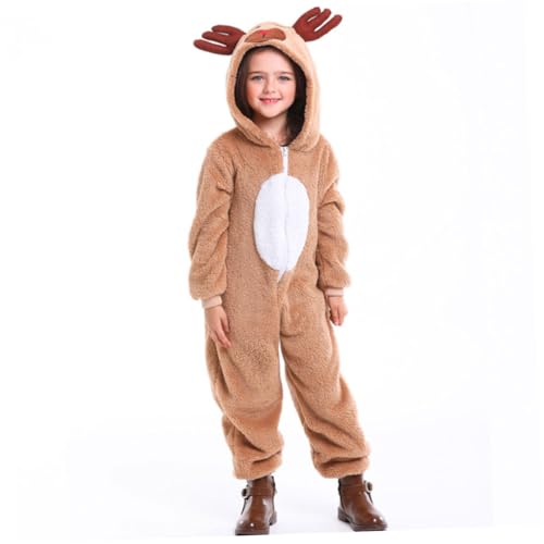 LIFKOME Rehkostüm aus Weichem Korallenfleece Langlebiges Tierkostüm für Rollenspiele und Karneval S Dunkel Khaki und Pflegeleicht LIFKOME Rehkostüm aus Weichem Korallenfleece Langlebiges Tierkostüm für Rollenspiele und Karneval S Dunkel Khaki und Pflegeleicht von LIFKOME