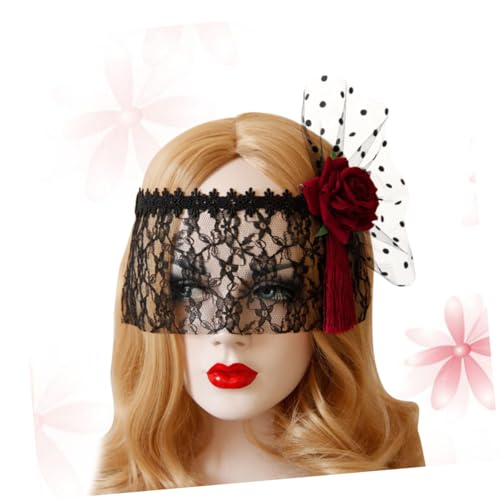LIFKOME Schicke Halbmaske Aus Spitze Für Damen Einheitsgröße Passend Für Maskenbälle Und Halloween-kostüme von LIFKOME