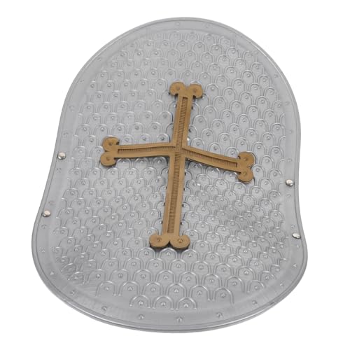 LIFKOME Römische Kreuzrüstung spaß beemysafe spielwaren Sauf Spiele + Kostüm Auto zappeln Jungs Kleinkinder Kleiner Schild Plastikschild für Partyspiel Schild Grey von LIFKOME