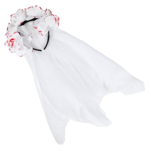 LIFKOME Rosenblüten Haarkranz mit Schwarzem Schleier Halloween Tag der Toten Stirnband Festival Kopfschmuck für Damen und Kostüm Party LIFKOME Rosenblüten Haarkranz mit Schwarzem Schleier Halloween Tag der Toten Stirnband Festival Kopfschmuck für Damen und Kostüm Party von LIFKOME