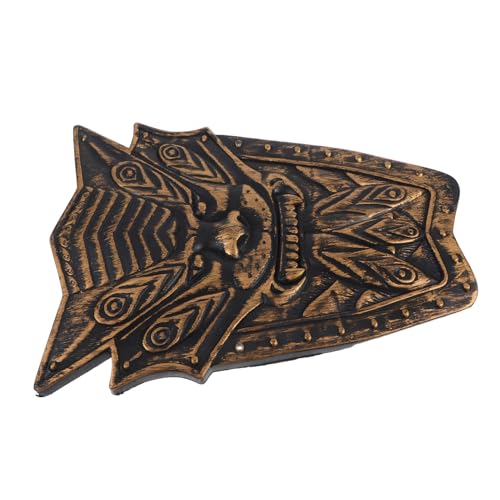LIFKOME Schild Fake Shield Vintage Schilde Requisiten Schild Kostüm Schild Bühnenschild Schild Requisite Ritterschild Schild Kunststoff von LIFKOME