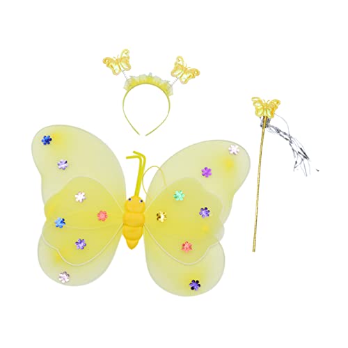 LIFKOME Schmetterlingsflügel Schmetterlingsfeenflügel Rosa Feenflügel Schmetterling Kostüm Flügel Kostüm Dunkle Feenflügel Butterfly-antennen-stirnband Stoff Yellow LIFKOME Schmetterlingsflügel Schmetterlingsfeenflügel Rosa Feenflügel Schmetterling Kostüm Flügel Kostüm Dunkle Feenflügel Butterfly-antennen-stirnband Stoff Yellow von LIFKOME