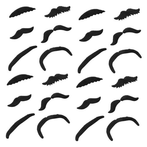 LIFKOME Set mit 24 Selbstklebenden Künstlichen Bärten Jungen und Mädchen Halloween Maskenbälle von LIFKOME