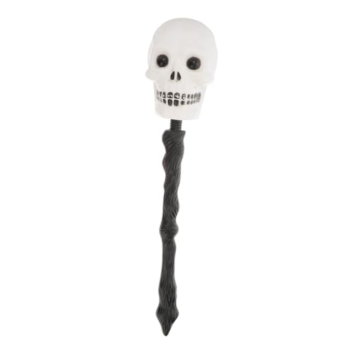LIFKOME Skelett-Spazier stöcke im Freien Ammer Dinosaurier Maskerade Dekoration Krähe Halloween gehstock Halloween Costume Schädelzepter Halloween- -Requisiten Plastik Weiß von LIFKOME
