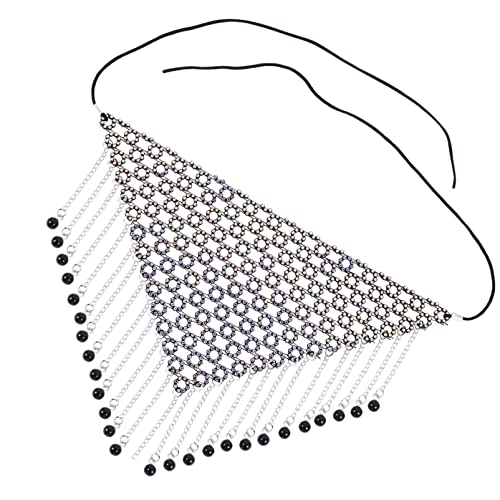 LIFKOME Metallkette Strass Schleier Gesichtsdekoration Tanzmaske Glänzende Perlen Für Damen Partykostüme LIFKOME Metallkette Strass Schleier Gesichtsdekoration Tanzmaske Glänzende Perlen Für Damen Partykostüme von LIFKOME
