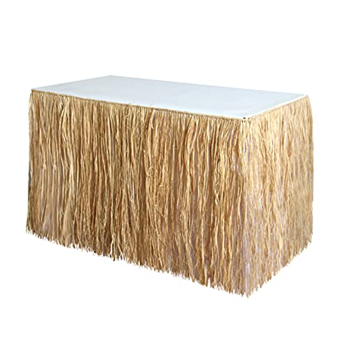 LIFKOME Strohtischrock Aus Kunststroh Raffia-tischrock Für Party-deko Tischrock Für Strandparty Dekorativer Leicht Und Langlebig LIFKOME Strohtischrock Aus Kunststroh Raffia-tischrock Für Party-deko Tischrock Für Strandparty Dekorativer Leicht Und Langlebig von LIFKOME