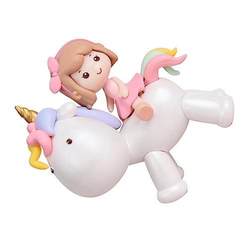 LIFKOME Unicorn Girl Dekoration Skulptur Langlebig Süßes Cake Topper für Tisch Balkon und Fotorequisite Kinderzimmer Deko von LIFKOME
