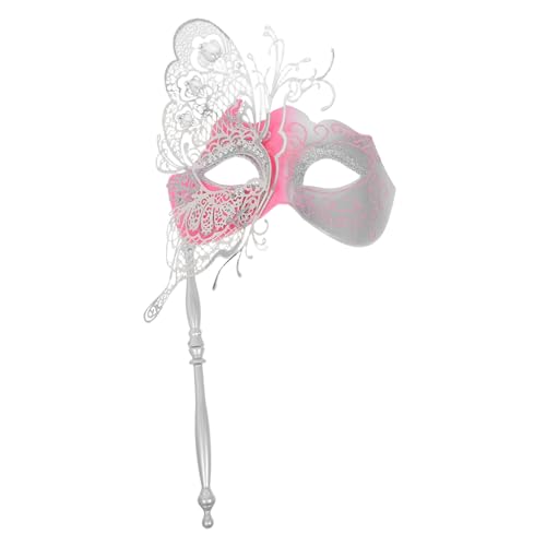 LIFKOME Venetian Schmetterling Maske Metall mit Stab Damen Fasching Mardi Gras Halloween Ball Kostümaccessoire Elegant Langlebig Leicht für Abendveranstaltungen LIFKOME Venetian Schmetterling Maske Metall mit Stab Damen Fasching Mardi Gras Halloween Ball Kostümaccessoire Elegant Langlebig Leicht für Abendveranstaltungen von LIFKOME