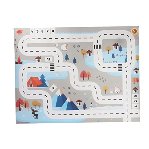LIFKOME Verbindbare Krabbelteppich Spielmatte mit Verkehrsstraßenmotiv Weiche Puzzlematte für Jungen und Mädchen Tragbare Spielunterlage für Kinderzimmer und Outdoor Aktivitäten von LIFKOME