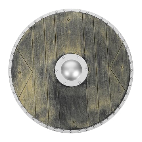 LIFKOME Viking Schild Kunststoff Mittelalterliches Piraten Kostüm Zubehör für Erwachsene Cosplay Prop für Halloween Themenparty und Rollenspiel LIFKOME Viking Schild Kunststoff Mittelalterliches Piraten Kostüm Zubehör für Erwachsene Cosplay Prop für Halloween Themenparty und Rollenspiel von LIFKOME