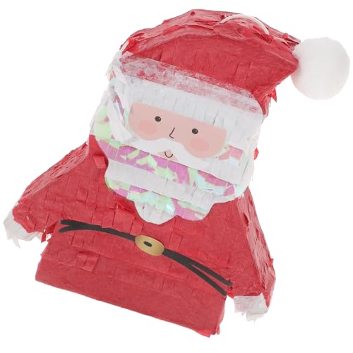 LIFKOME Weihnachts Piñata aus Umweltfreundlichem für Gefüllt mit Süßigkeiten und Konfetti Partyspiel für Weihnachtsfeiern und Festliche Anlässe von LIFKOME
