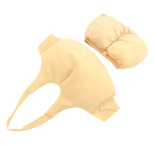 LIFKOME Weihnachtskostüm Padded Belly Stuffer mit Fake Butt Unisex Santa Bauchpolster Cosplay Zubehör für Weihnachts Halloweenpartys Lustiges Kostüm für Erwachsene Männer Frauen von LIFKOME