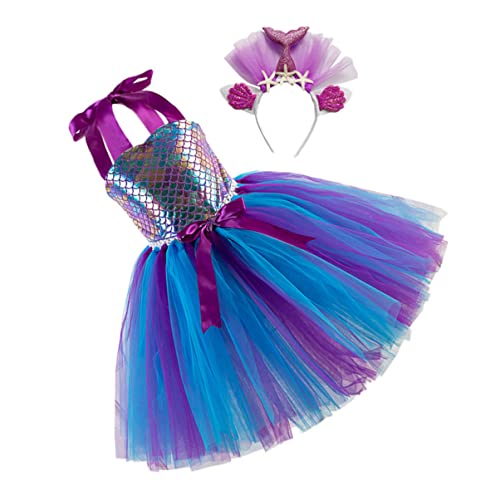 LIFKOME ädchen Kostü Kleid Für Partys Cosplay Kleid Mit Tüllrock Und Haarband Elegantes Mermaid Design Für Aufführungen Und Feiern Größe 4 5 Jahre LIFKOME ädchen Kostü Kleid Für Partys Cosplay Kleid Mit Tüllrock Und Haarband Elegantes Mermaid Design Für Aufführungen Und Feiern Größe 4 5 Jahre von LIFKOME