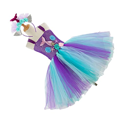 LIFKOME ädchen Tüllrock Meerjungfrau Stil Kleid Cosplay Kostü Für Party Geburtstag Mit Haarschmuck Größe 4 5 Jahre Passend Für SX HD93434 LIFKOME ädchen Tüllrock Meerjungfrau Stil Kleid Cosplay Kostü Für Party Geburtstag Mit Haarschmuck Größe 4 5 Jahre Passend Für SX HD93434 von LIFKOME