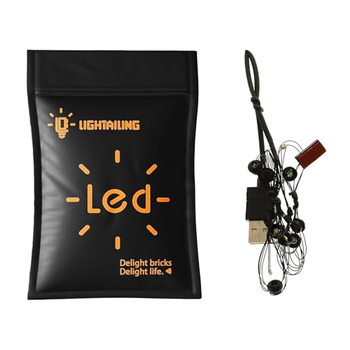 LIGHTAILING LED-Ersatz-Lichterkette – Ersatzteil für Lego 10354 Der Herr der Ringe: Das Auenland Beleuchtungsset (Modell Nicht enthalten) von LIGHTAILING