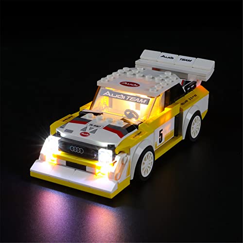 LIGHTAILING LED-Licht für 1985 Audi Sport Quattro S1 76897 - Beleuchtungsset Kompatibel Mit Lego-Modell (Bausteinen Nicht Enthalten) von LIGHTAILING
