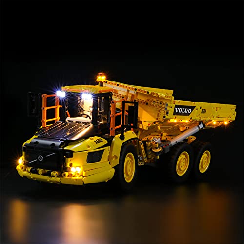 LIGHTAILING Led Licht für Lego- 42114 Knickgelenkter Volvo-Dumper 6x6 – Beleuchtungsset Kompatibel Mit Lego Modell (Lego Bausteinen Modell Nicht enthalten) von LIGHTAILING