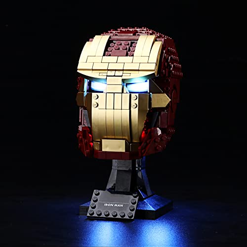 LIGHTAILING Led Licht für Lego- 76165 Iron-Man Helmet – Beleuchtungsset Kompatibel Mit Lego Modell (Lego Bausteinen Modell Nicht enthalten) von LIGHTAILING