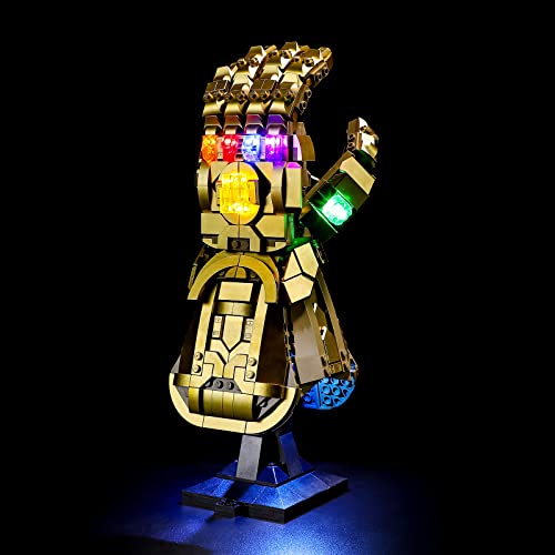 LIGHTAILING Led Licht für Lego- 76191 Infinity-Handschuh – Beleuchtungsset Kompatibel Mit Lego Modell (Lego Bausteinen Modell Nicht enthalten) von LIGHTAILING