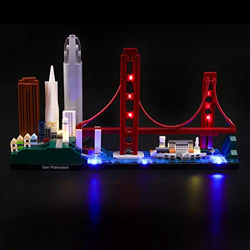 LIGHTAILING Licht-Set Für (Architecture San Francisco) Modell - LED Licht-Set Kompatibel Mit Lego 21043(Modell Nicht Enthalten) von LIGHTAILING