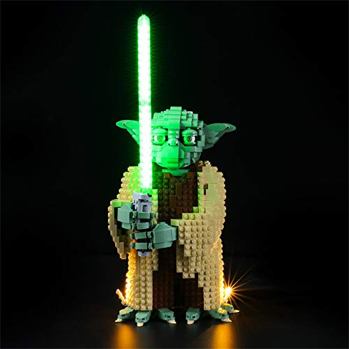 LIGHTAILING Licht-Set Für (Star Wars Yoda) Modell - LED Licht-Set Kompatibel Mit Lego 75255(Modell Nicht Enthalten) von LIGHTAILING