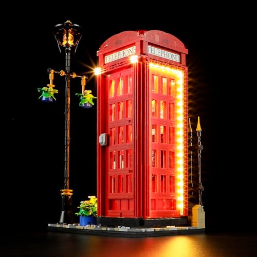 LIGHTAILING Licht-Set Für Lego-21347 Rote Londoner Telefonzelle - Led-Beleuchtungsset Kompatibel Mit Lego Bausteinen Modell - Modell Set Nicht Enthalten von LIGHTAILING