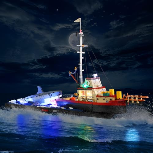 LIGHTAILING Licht-Set Für Lego-21350 Der weiße-Hai - Led-Beleuchtungsset Kompatibel Mit Lego Bausteinen Modell - Modell Set Nicht Enthalten von LIGHTAILING