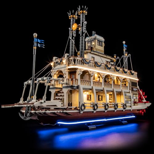 LIGHTAILING Licht-Set Für Lego-21356 Flussraddampfer - Led-Beleuchtungsset Kompatibel Mit Lego Bausteinen Modell - Modell Set Nicht Enthalten LIGHTAILING Licht-Set Für Lego-21356 Flussraddampfer - Led-Beleuchtungsset Kompatibel Mit Lego Bausteinen Modell - Modell Set Nicht Enthalten von LIGHTAILING