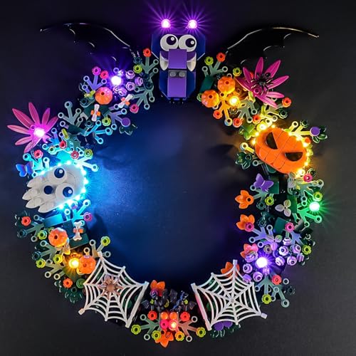 LIGHTAILING Licht-Set Für Lego-40825 Halloweenkranz - Led-Beleuchtungsset Kompatibel Mit Lego Bausteinen Modell - Modell Set Nicht Enthalten LIGHTAILING Licht-Set Für Lego-40825 Halloweenkranz - Led-Beleuchtungsset Kompatibel Mit Lego Bausteinen Modell - Modell Set Nicht Enthalten von LIGHTAILING