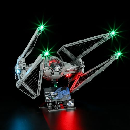 LIGHTAILING Licht-Set Für Lego-75382 TIE-Abfangjäger - Led-Beleuchtungsset Kompatibel Mit Lego Bausteinen Modell - Modell Set Nicht Enthalten von LIGHTAILING