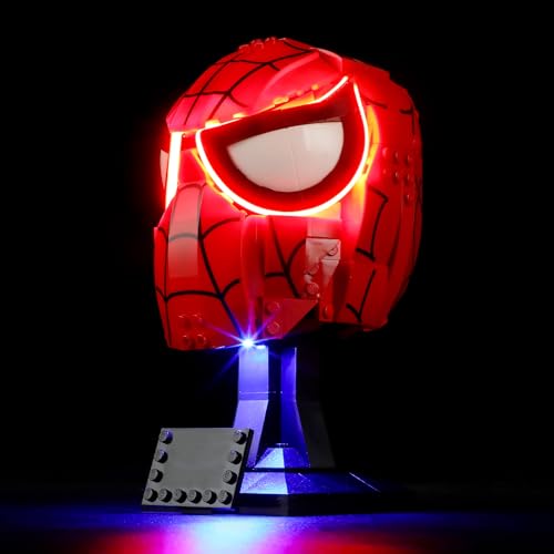 LIGHTAILING Licht-Set Für Lego-76285 Spider-Mans Maske - Led-Beleuchtungsset Kompatibel Mit Lego Bausteinen Modell - Modell Set Nicht Enthalten von LIGHTAILING