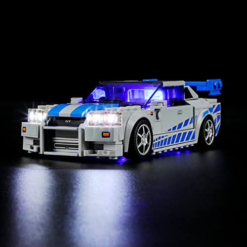 LIGHTAILING Licht-Set Für Lego- 76917 2-Fast-2-Furious – Nissan Skyline GT-R (R34) - Led-Beleuchtungsset Kompatibel Mit Lego Bausteinen Modell - Modell Set Nicht Enthalten von LIGHTAILING