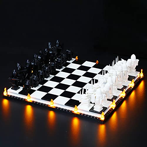 LIGHTAILING Licht-Set Für Lego 76392 Harry Potter™ Hogwarts™ Wizard’s Chess Bausteinen Modell：Fernbedienungsversion - Modell Set Nicht Enthalten von LIGHTAILING