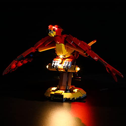 LIGHTAILING Licht-Set Für Lego 76394 Harry Potter™ Fawkes, Dumbledore’s Phoenix Bausteinen Modell：Fernbedienungsversion - Modell Set Nicht Enthalten von LIGHTAILING