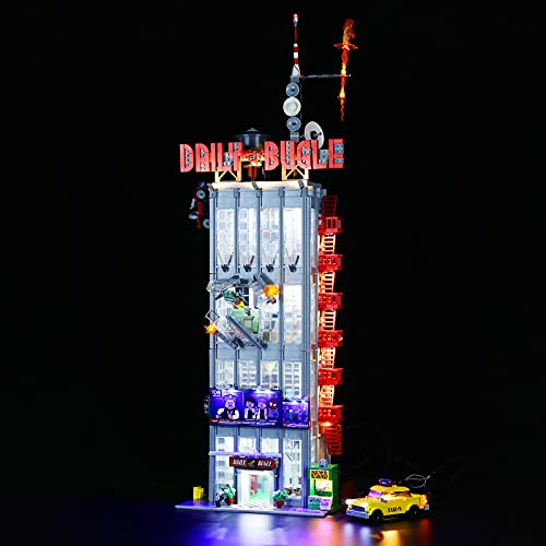 LIGHTAILING Licht-Set für (Spiderman Daily Bugle) Bausteine, LED-Licht-Set, kompatibel mit Lego76178 (Modell nicht im Lieferumfang enthalten) von LIGHTAILING