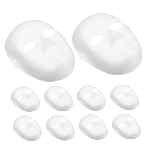 LIGHTAOTAO 10 Stück Weiße Papiermasken zum Bemalen Blanko Damen Vollgesichts Masken für Maskerade Karneval Halloween und Kreative Bastelprojekte LIGHTAOTAO 10 Stück Weiße Papiermasken zum Bemalen Blanko Damen Vollgesichts Masken für Maskerade Karneval Halloween und Kreative Bastelprojekte von LIGHTAOTAO
