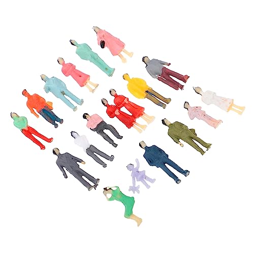 LIGHTAOTAO 100 Stück Mini Menschen Figuren Maßstab Bunte Architektur Modellbau Figuren für Sandtisch Landschaftsdekoration DIY Lernspielzeug von LIGHTAOTAO