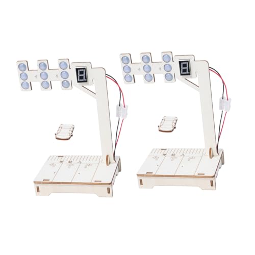 LIGHTAOTAO 2 Sätze Stem Lernspielzeug für DIY Holz Verkehrsampel Bausatz Interaktives Traffic Light Modell Wissenschaftliches Experimentierset Logischem und Handfertigkeit von LIGHTAOTAO