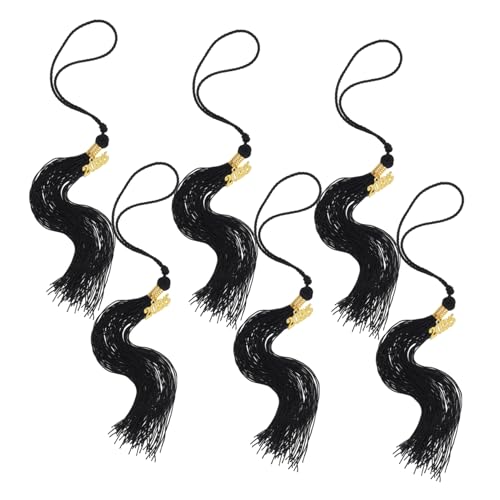 LIGHTAOTAO 6 Stück Graduation Cap Tassel Zubehör für Abschlussfeiern Schwarze Quasten für Dekoration und Festliche Anlässe Einfach zu Befestigen und Vielseitig Einsetzbar LIGHTAOTAO 6 Stück Graduation Cap Tassel Zubehör für Abschlussfeiern Schwarze Quasten für Dekoration und Festliche Anlässe Einfach zu Befestigen und Vielseitig Einsetzbar von LIGHTAOTAO