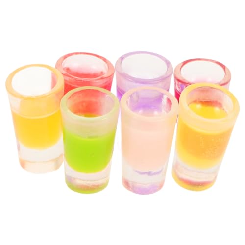 LIGHTAOTAO 7Stücke Getränkebecher Teiliges Modell für Puppenhaus Dekoration Robustem Harz mit Feiner Verarbeitung für Mini Küchenszenen und Spielwelten LIGHTAOTAO 7Stücke Getränkebecher Teiliges Modell für Puppenhaus Dekoration Robustem Harz mit Feiner Verarbeitung für Mini Küchenszenen und Spielwelten von LIGHTAOTAO